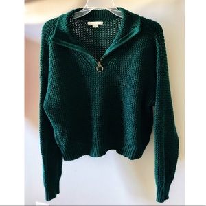 American Eagle 3/4 zip Sweater